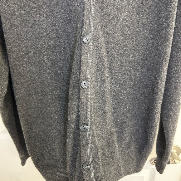 daniele blasi men’s gray button down sweater made in Italy 80% wool size L - Picture 9 of 11